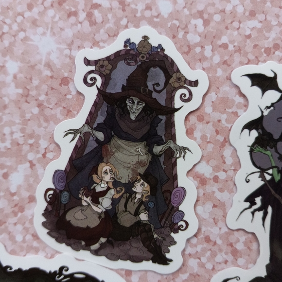 Gorgeous dark Disney art sticker pack of 10! Gothic beautiful pieces! - Picture 6 of 8